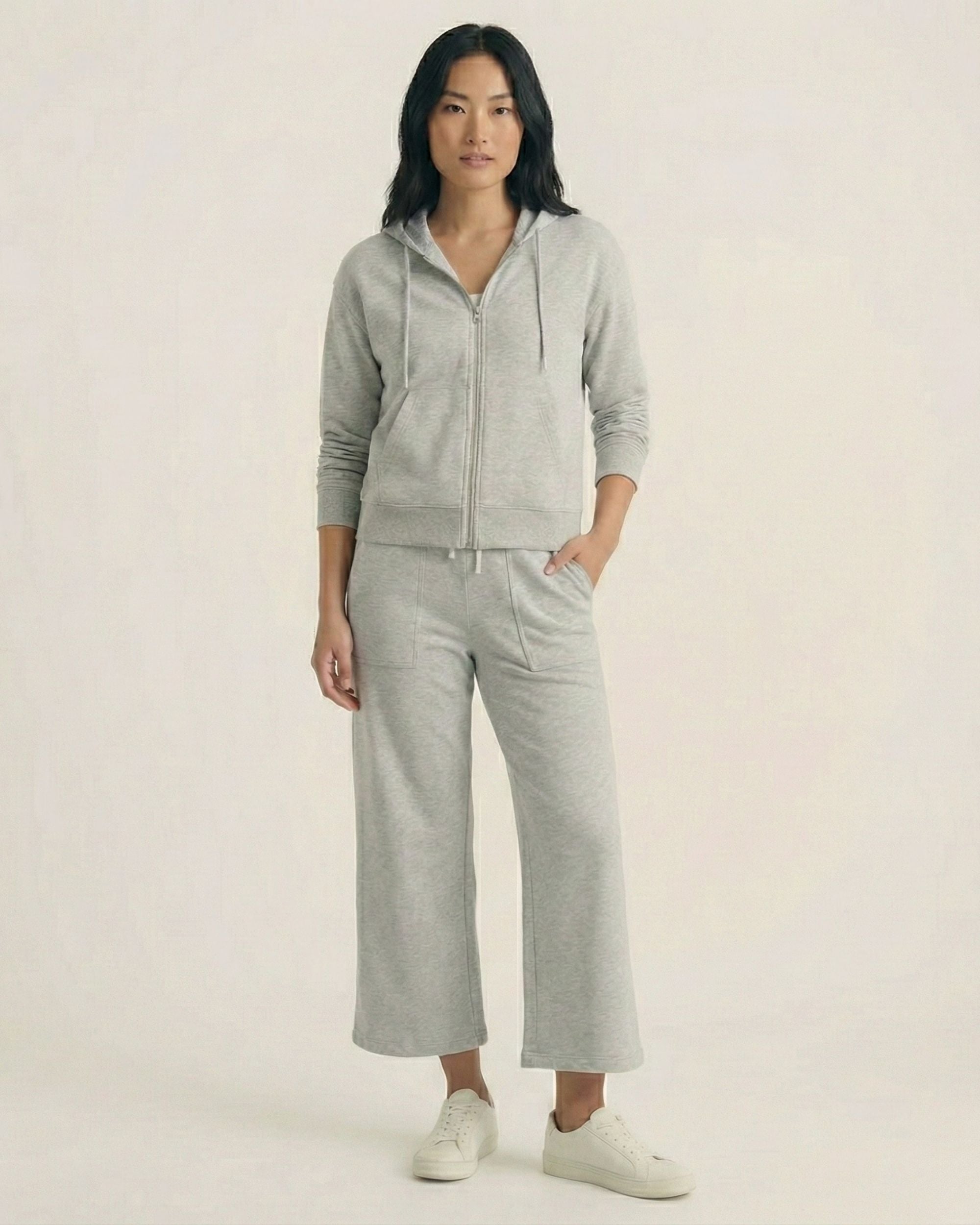 Cropped Wide Leg Lounge Pant - the wayre lounge collection