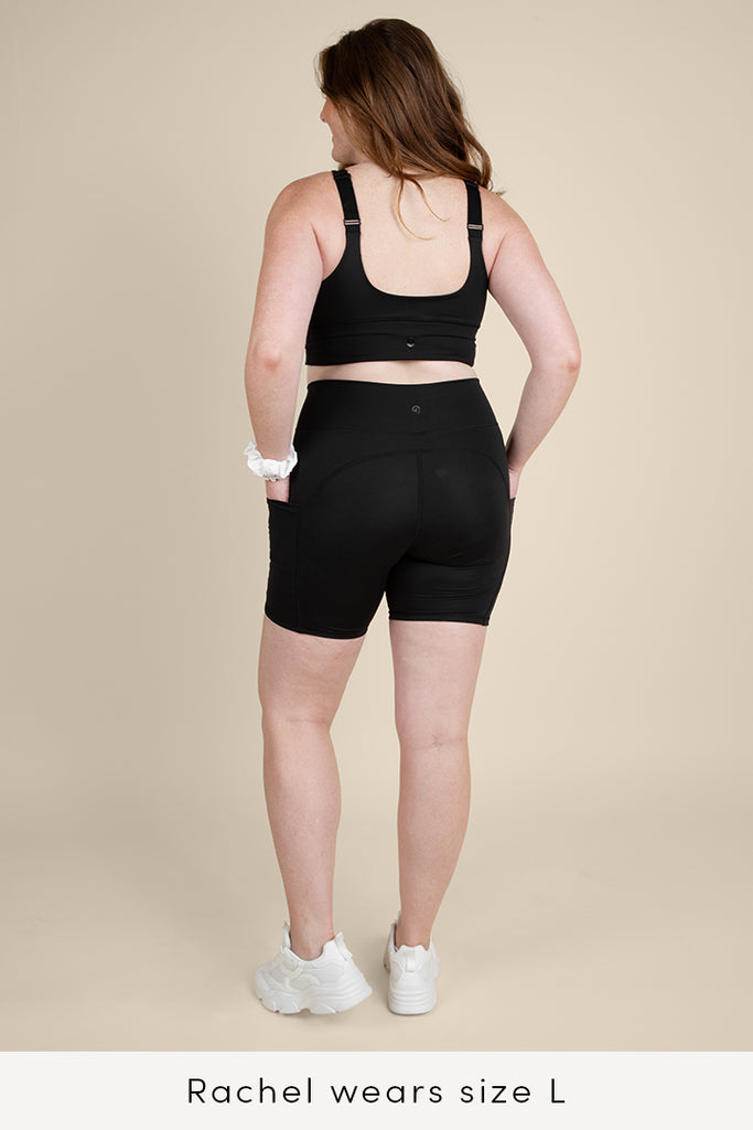 Pocket Biker Short for Women #color_black