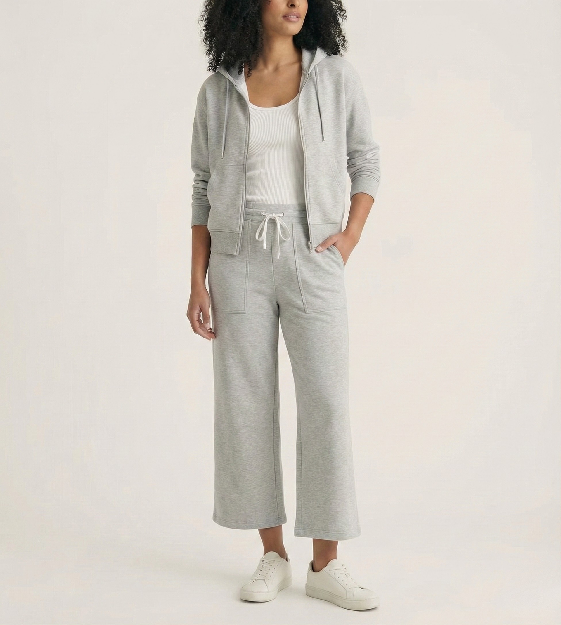 Zip Up Lounge Hoodie - the wayre lounge collection