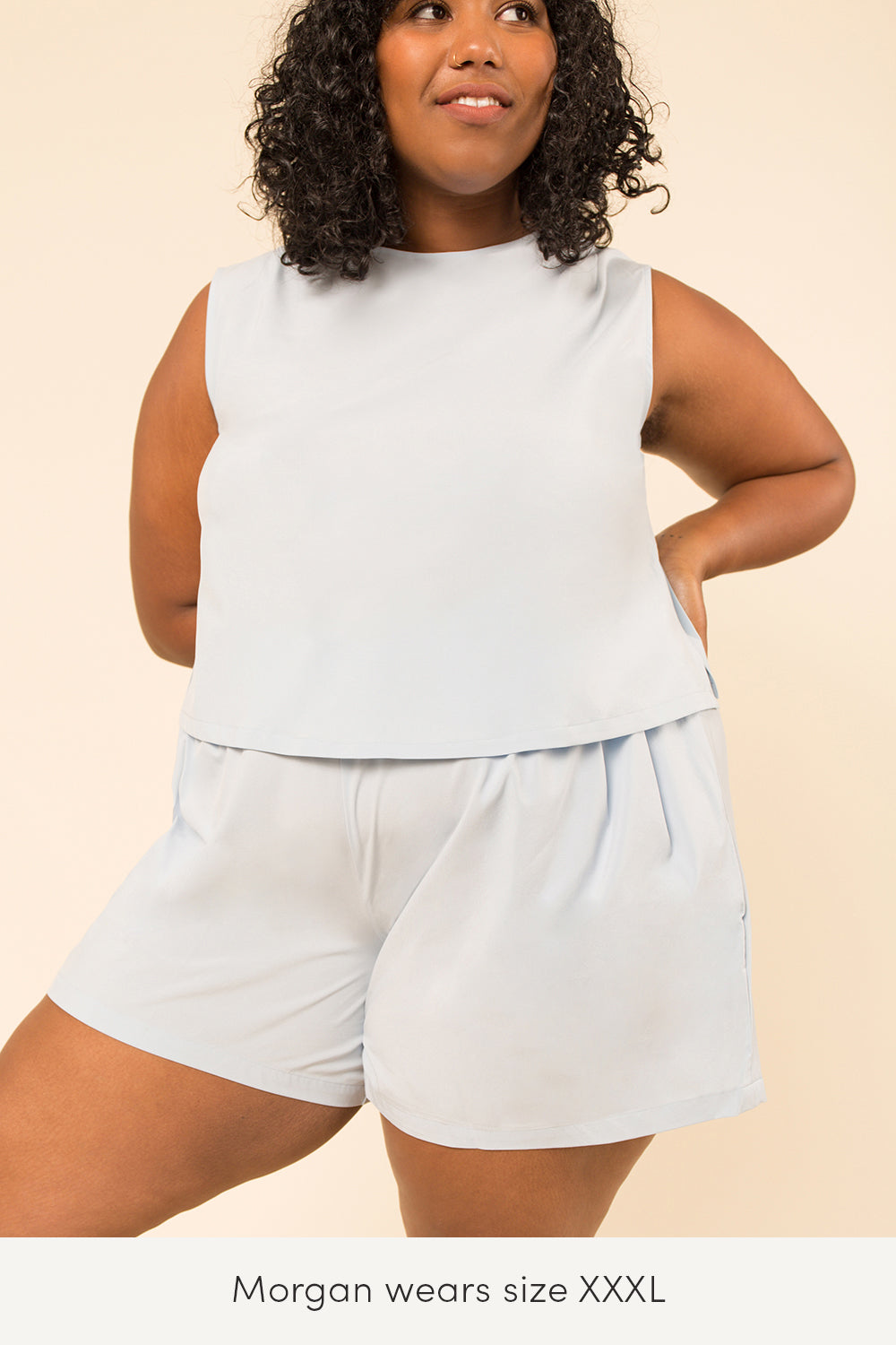 Boxy Shift & Snap Tank - the wayre travel collection